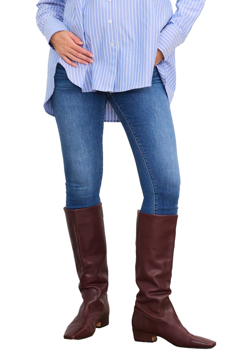 The Slim Maternity Jean, Alternate, color, Indigo