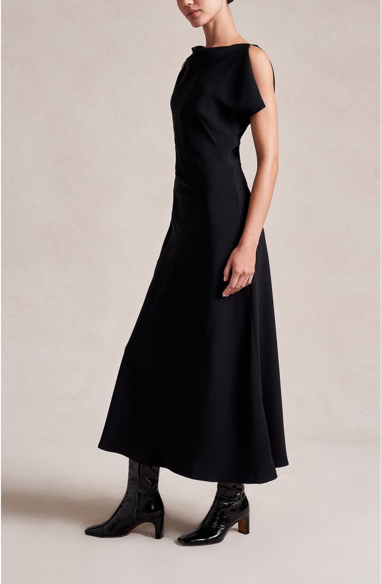 La Ligne Matte Moira Dress, Alternate, color, Black