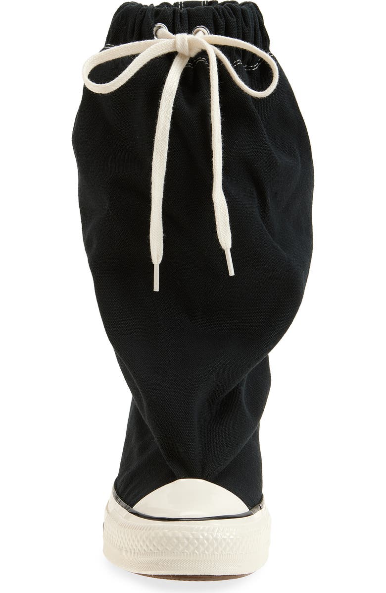 Vaquera x Converse Gender Inclusive Canvas Knee High Slouch Boot, Alternate, color, Black 1