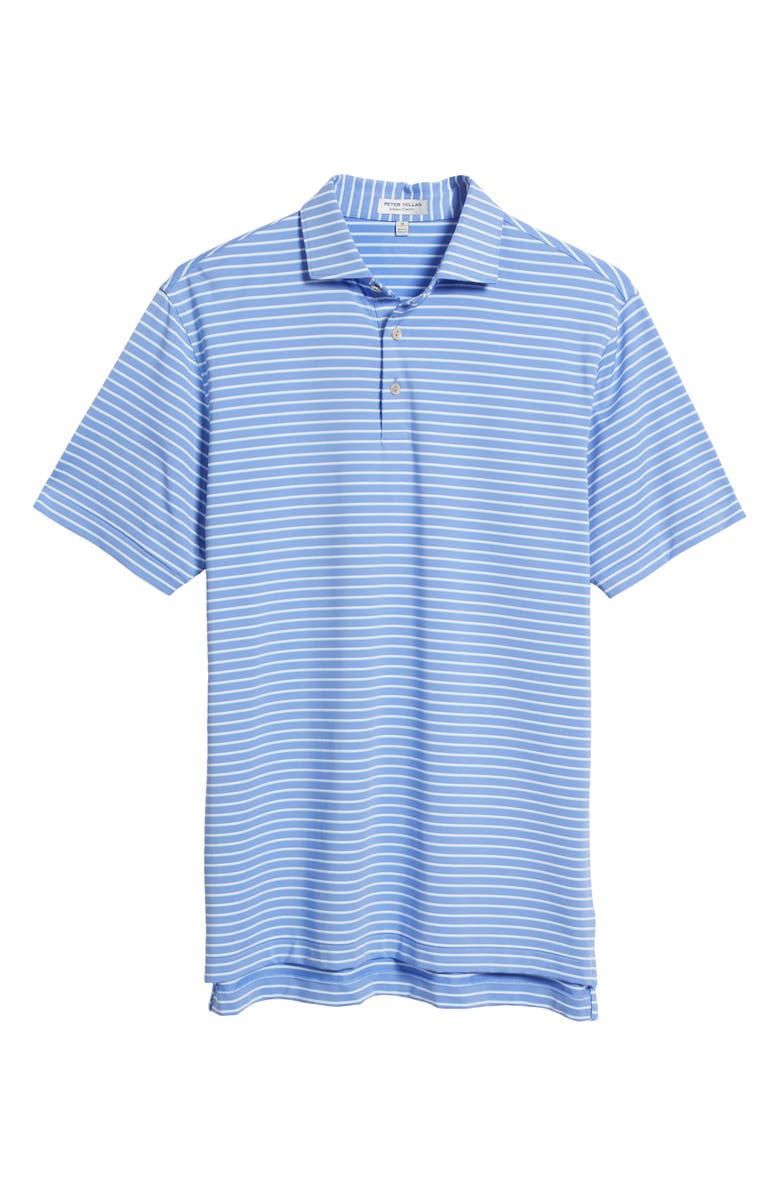 Peter Millar Basden Performance Jersey Polo, Alternate, color, Seaside Blue
