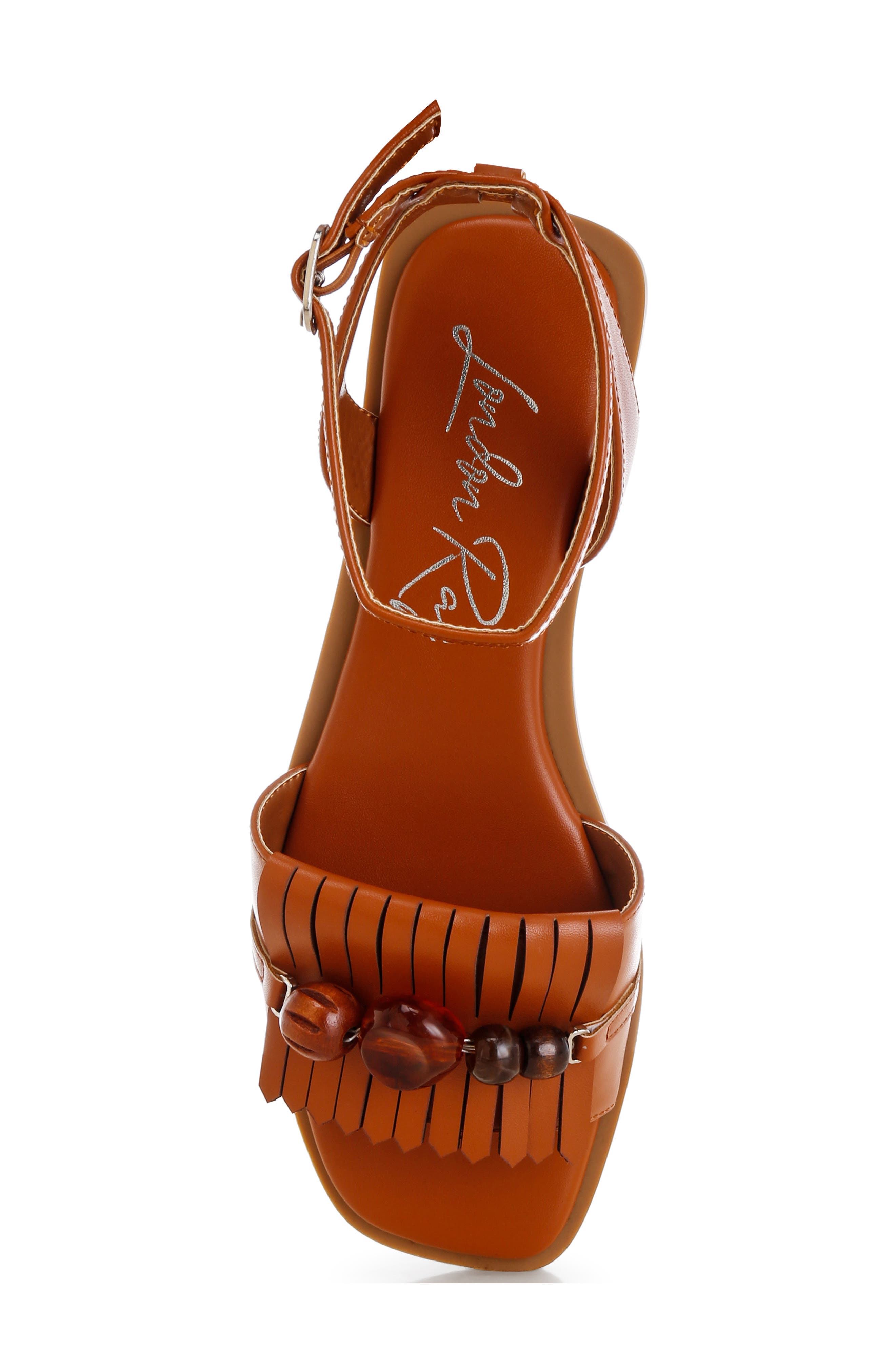 Morgine Ankle Strap Sandal, Alternate, color, TAN
