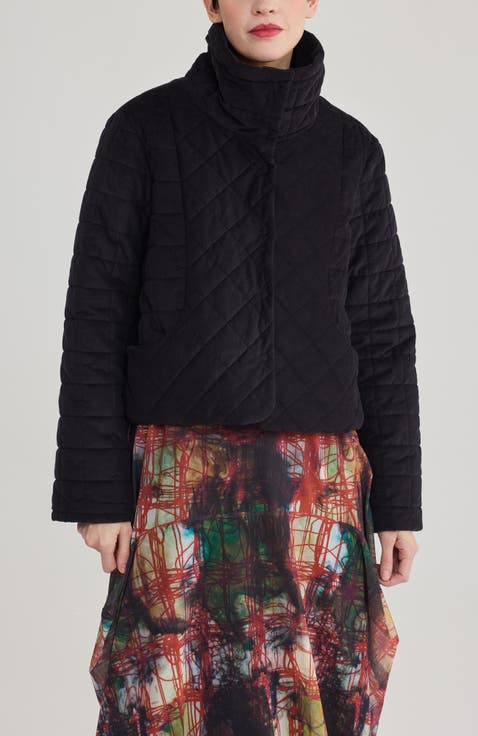 Fleur Quilted Velvet Jacket