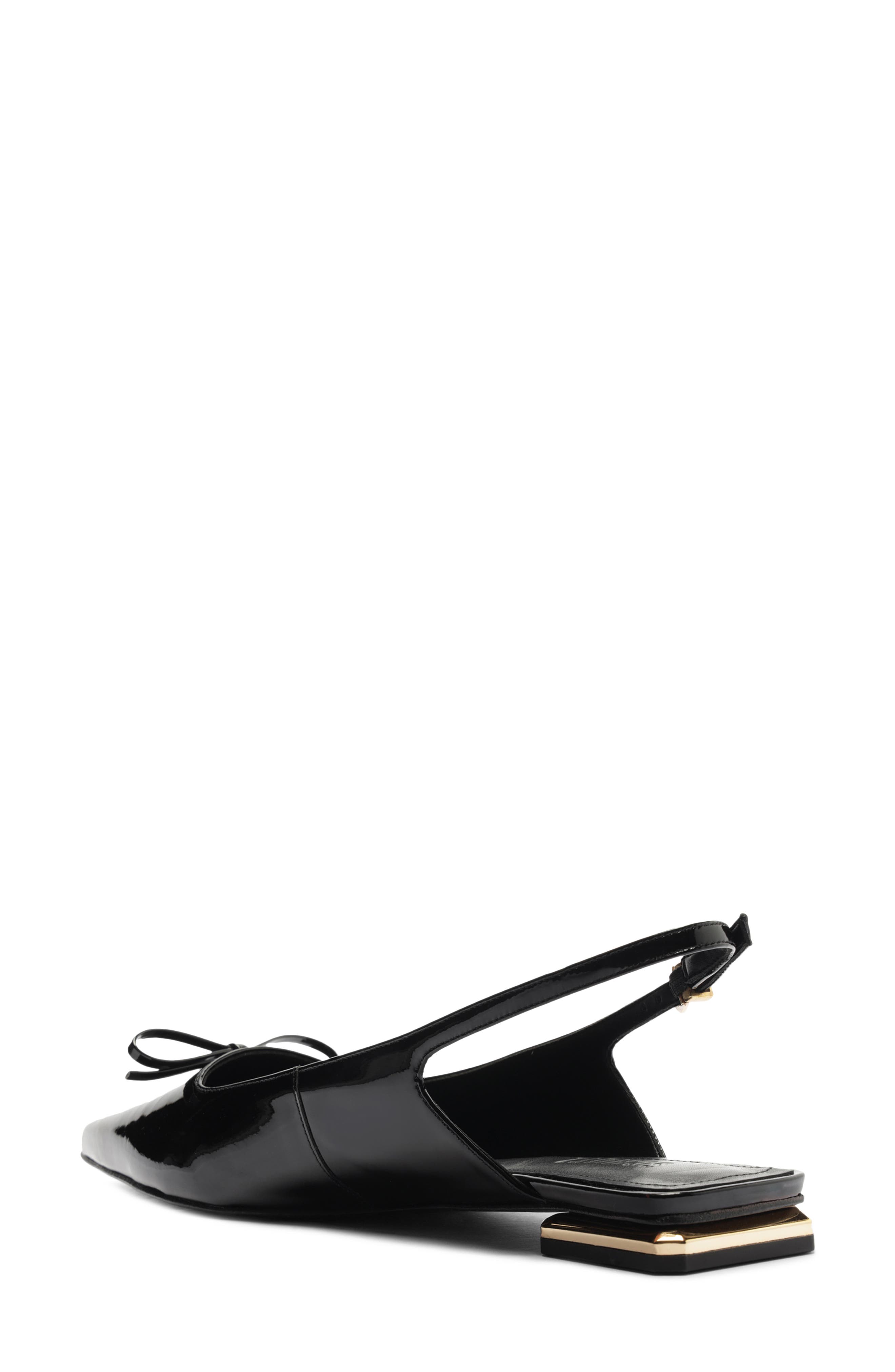 Schutz Violetta Sculpt Pointed Toe Slingback Flat, Alternate, color, 