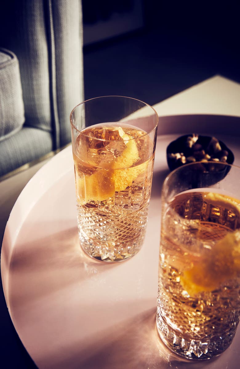 Waterford Irish Lace Set of 2 Lead Crystal Highball Glasses, Alternate, color,