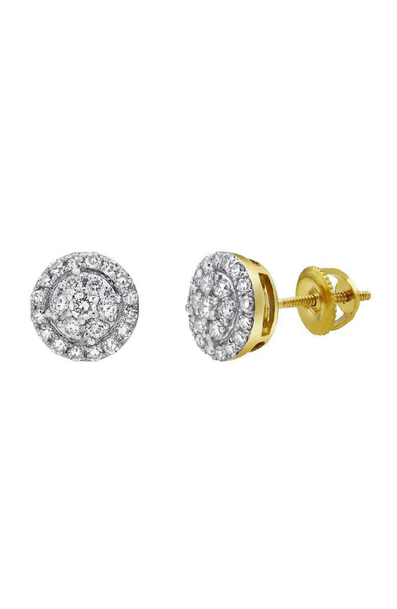 LuvMyJewelry Glacier Diamond Stud Earrings, Main, color, 