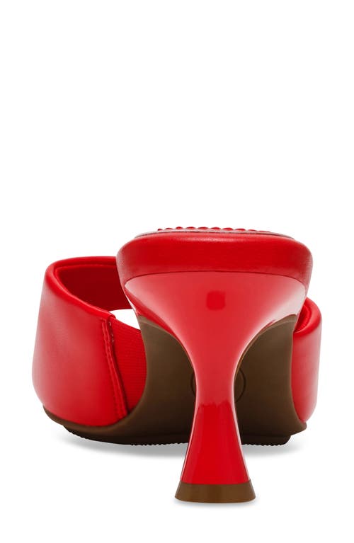 Anne Klein Women's Jerilyn Square Toe Mule Dress Sandals In Red
