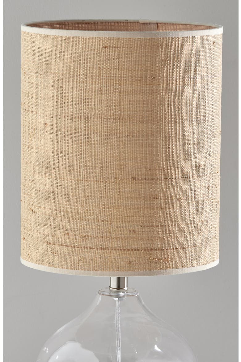 Emma Table Lamp, Alternate, color, CLEAR GLASS / STEEL NECK