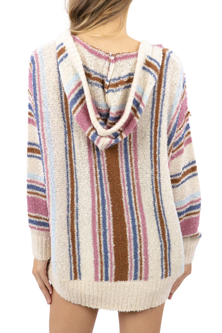 Super Bloom Poncho, Alternate, color, BONE