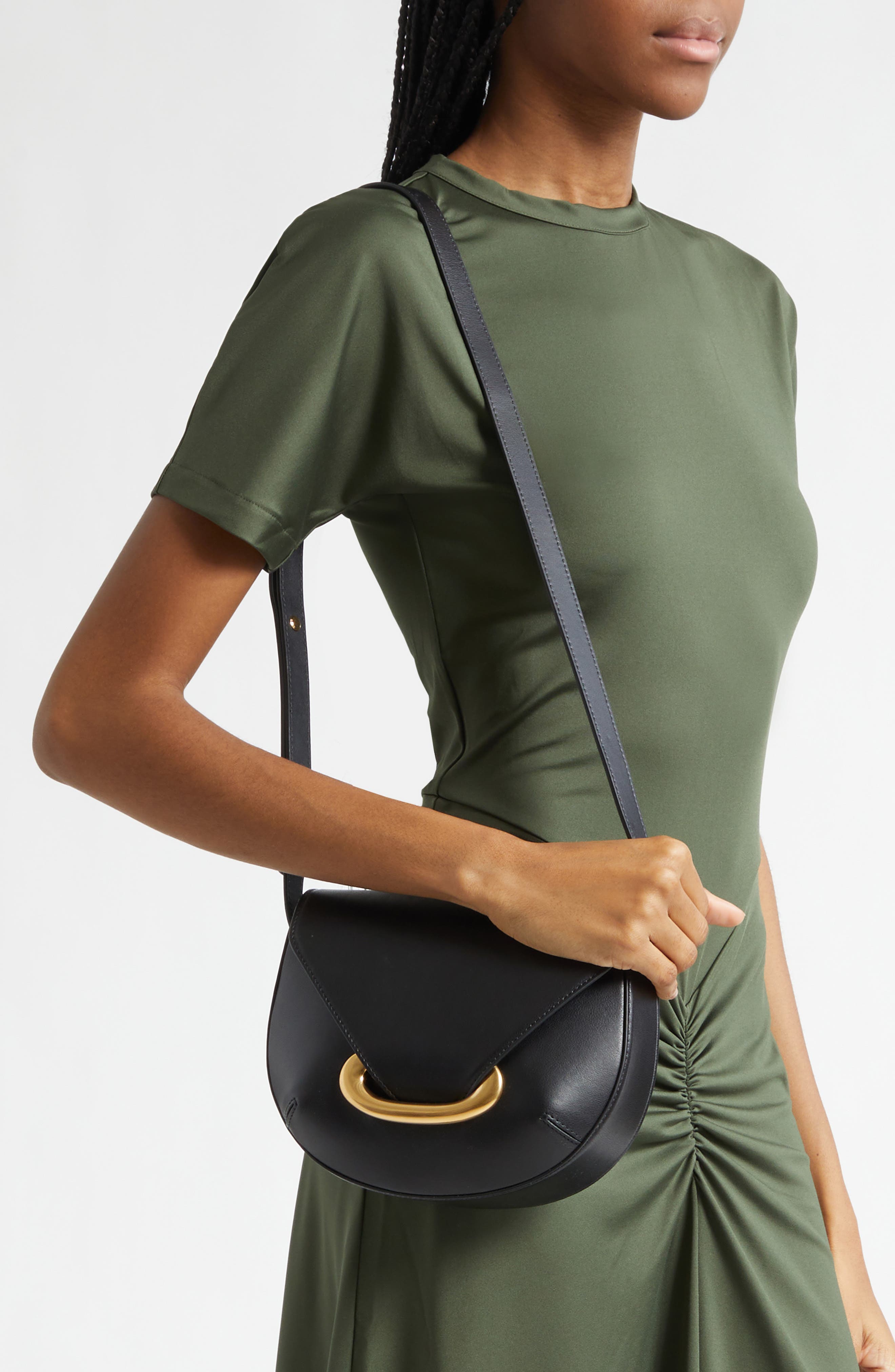 Wandler Veneto Leather Crossbody Bag, Alternate, color, Black 3200