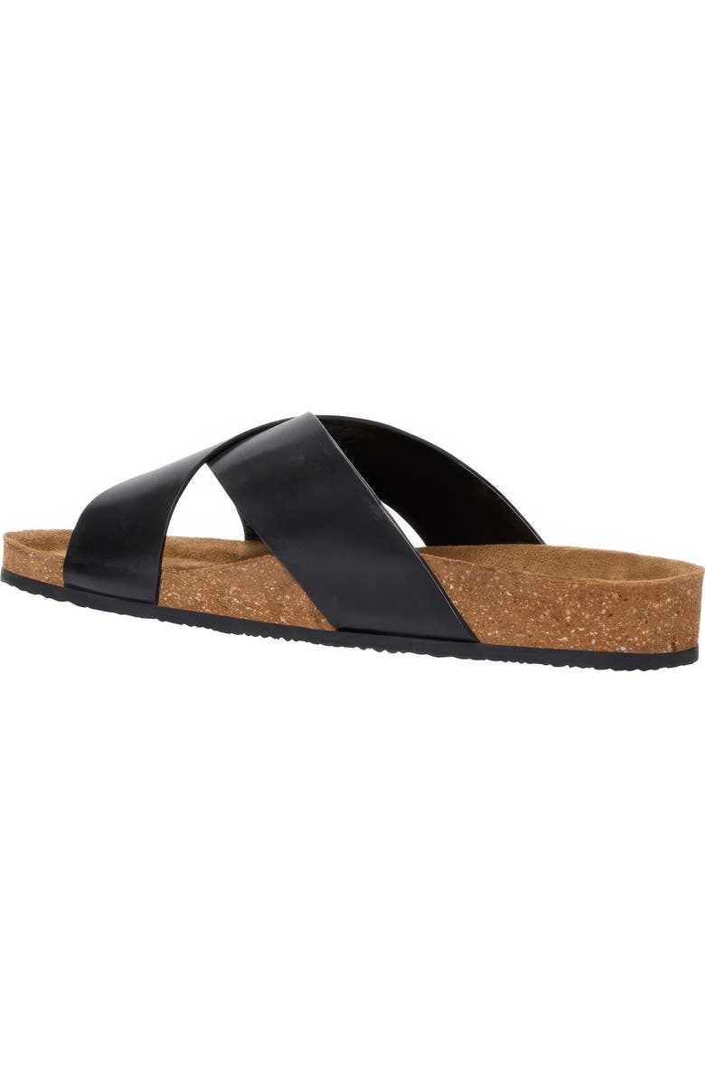 André Assous Max Slide Sandal, Alternate, color, Black Leather