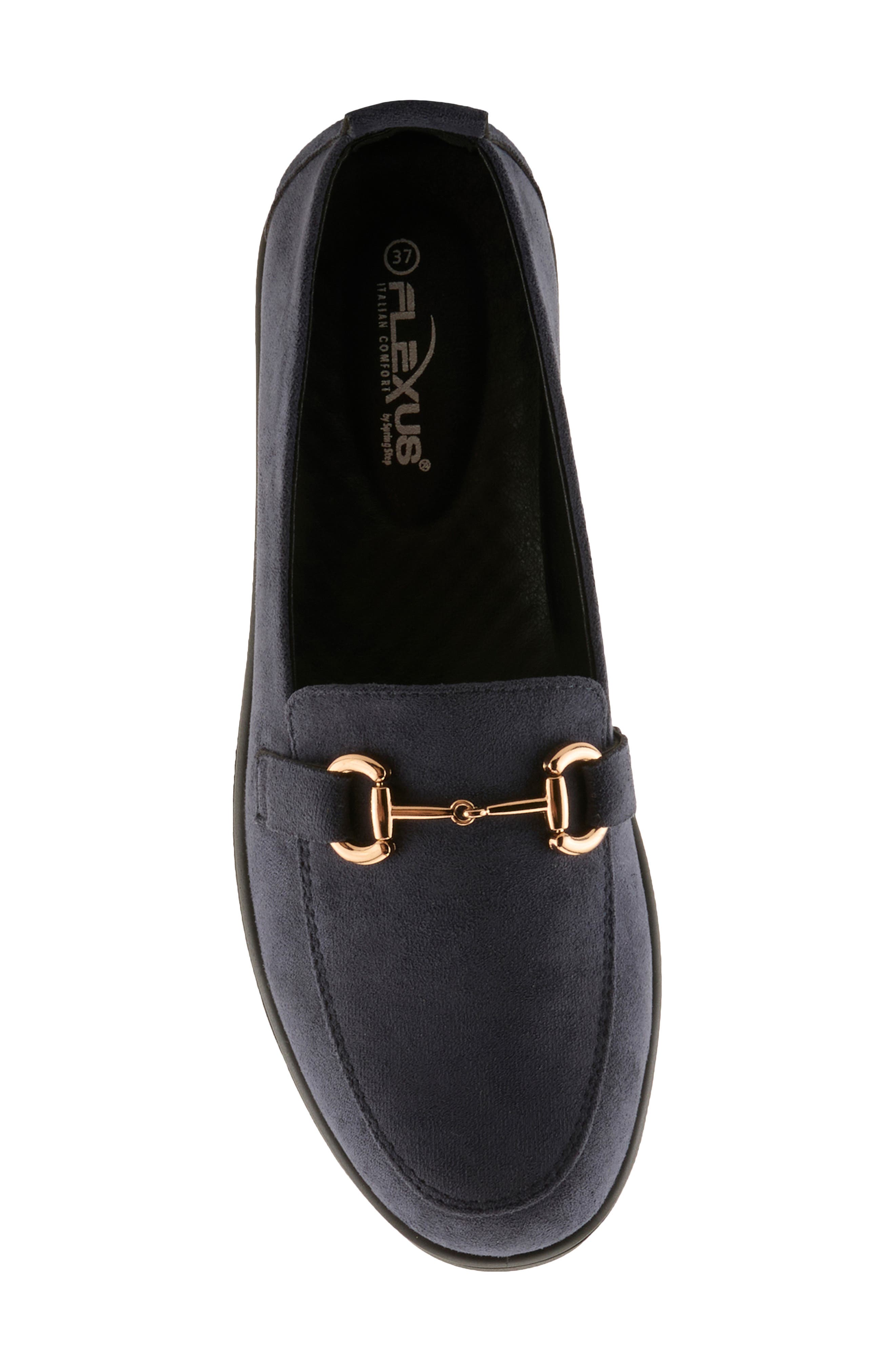Cashmeran Faux Suede Loafer, Alternate, color, BLUE FAUX SUEDE