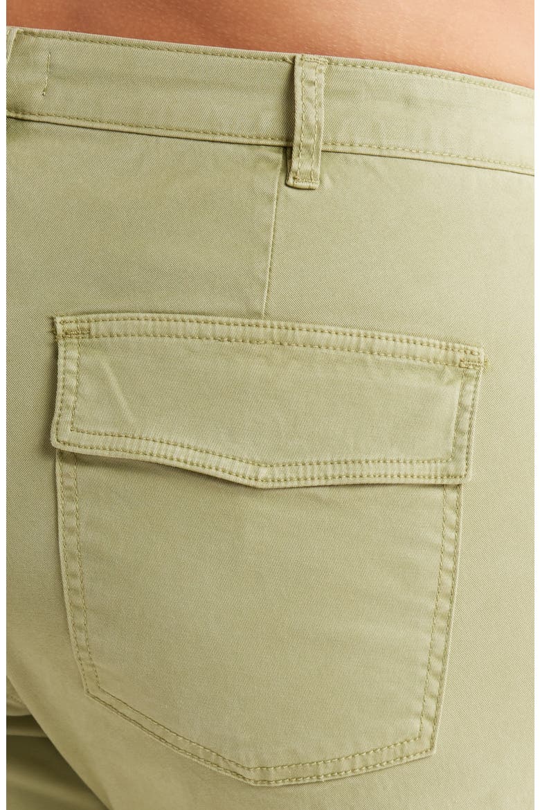 Meg High Waist Wide Leg Twill Pants, Alternate, color, PISTACHIO
