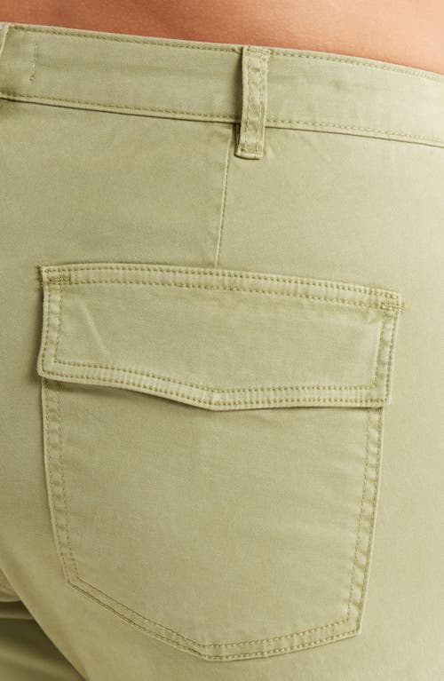 Kut From The Kloth Meg High Waist Wide Leg Twill Pants In Green