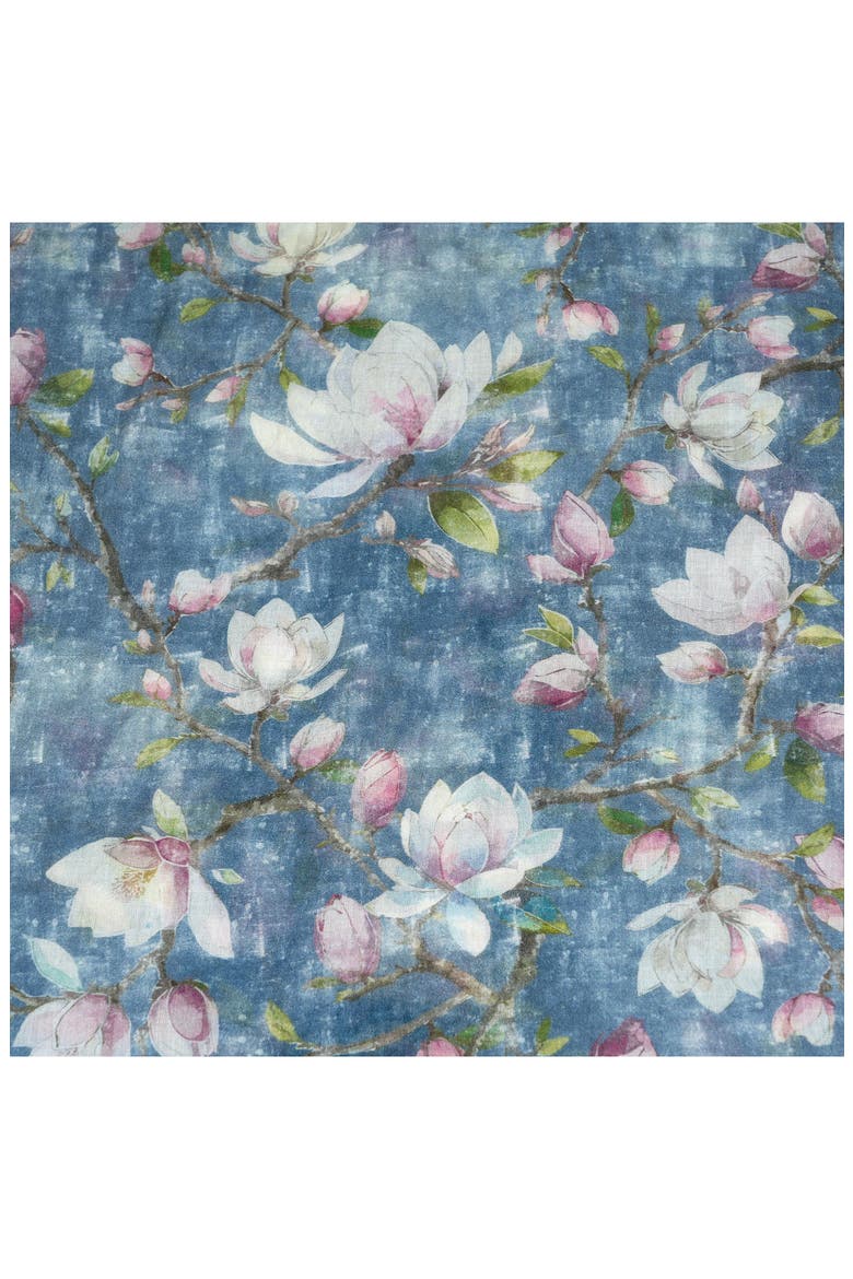 Floral Modal & Cashmere Scarf, Alternate, color, DUSTY TEAL