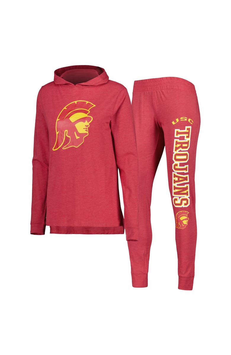 CONCEPTS SPORT Women's Concepts Sport Cardinal USC Trojans Long Sleeve Hoodie T-Shirt & Pants Sleep Set, Main, color,
