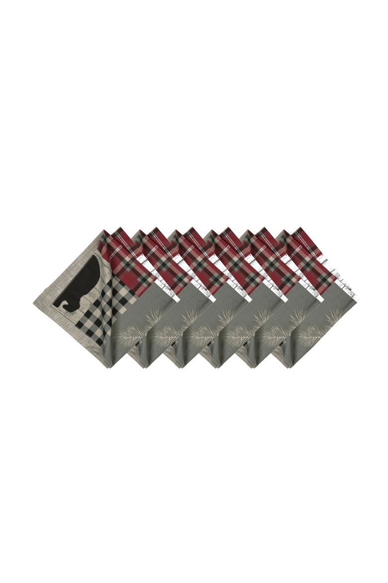 Hayden Cloth Napkin Set of 6, Alternate, color, Gray