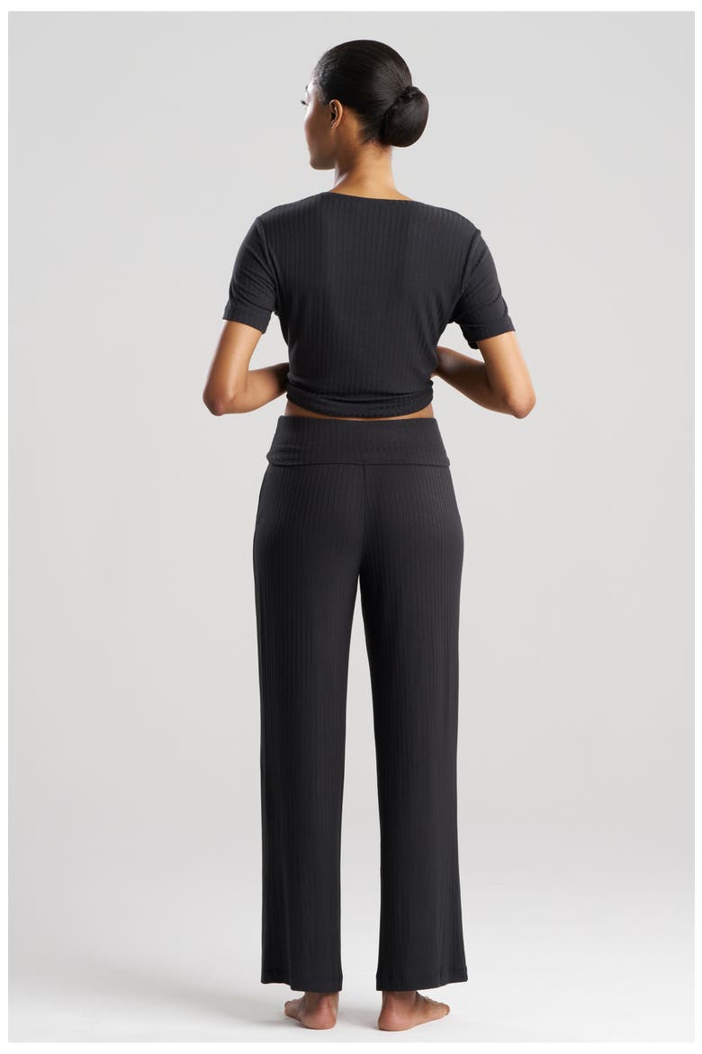 SKYE - RIB Ease Pants, Alternate, color, BLACK