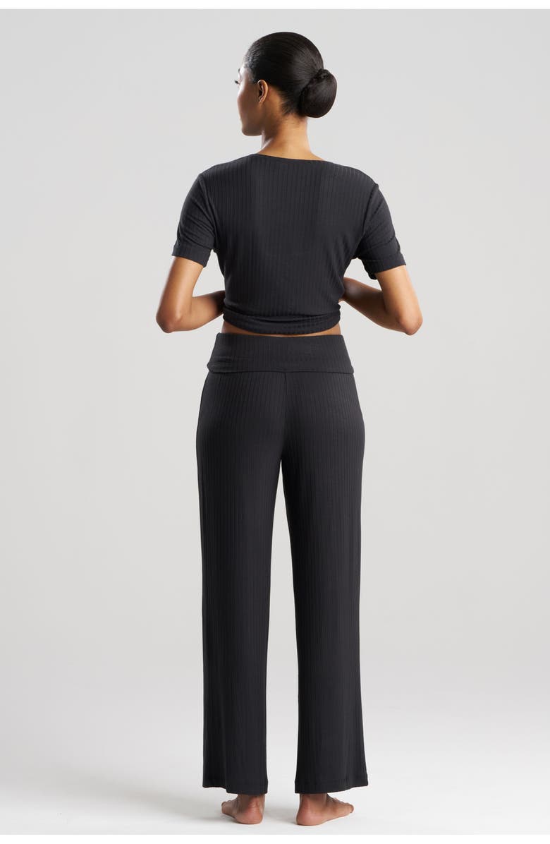 Natori SKYE - RIB Ease Pants, Alternate, color, Black