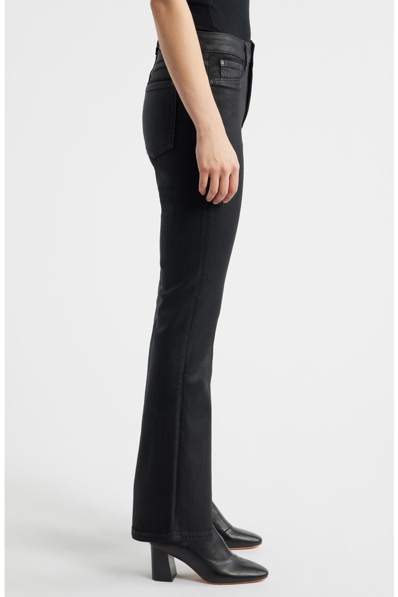 NAO Coated High Waist Bootcut Jeans, Alternate, color, COATED NOIR