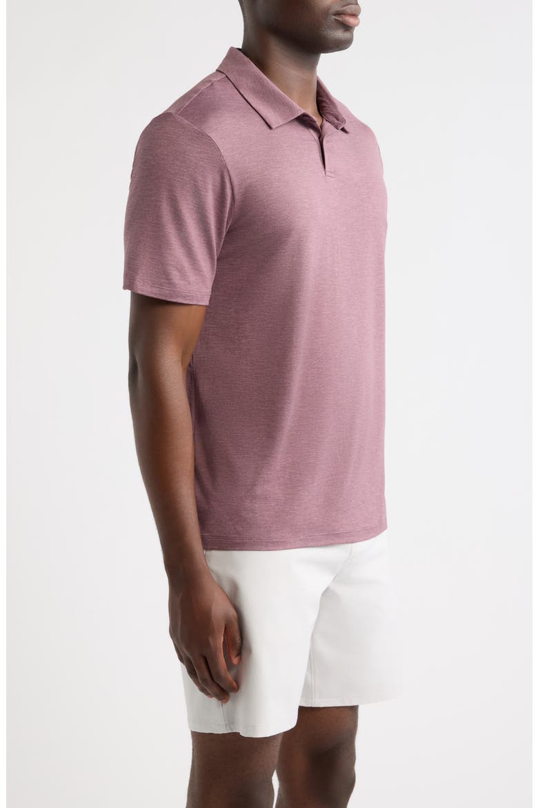 Dynamic Polo, Alternate, color, PURPLE FLINT HEATHER