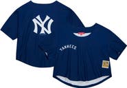 Mitchell & Ness Women's Mitchell & Ness Navy New York Yankees Cooperstown Collection Crop T-Shirt