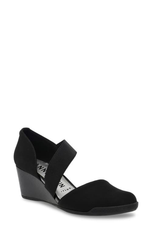 Anne Klein Tara Wedge Pump in Black Multi
