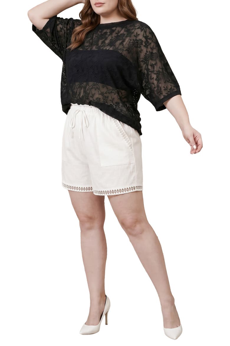 Lace Top, Alternate, color, BLACK