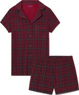 Tommy John Women's Tri-Blend Sleep Short Sleeve Top & Short Pajamas