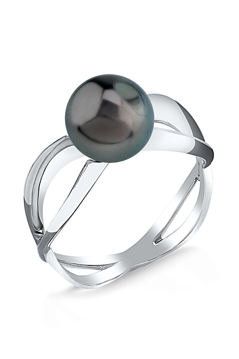 Tahitian South Sea Pearl Lana Ring, Main, color, White Gold