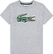 Lacoste Kids' Puff Logo Organic Cotton T-Shirt