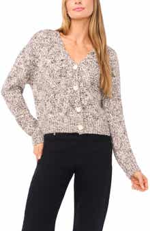 Halogen® CARDIGAN W/ MARL YARN