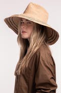 Janessa Leoné Waverly Wide Brim Packable Straw Hat
