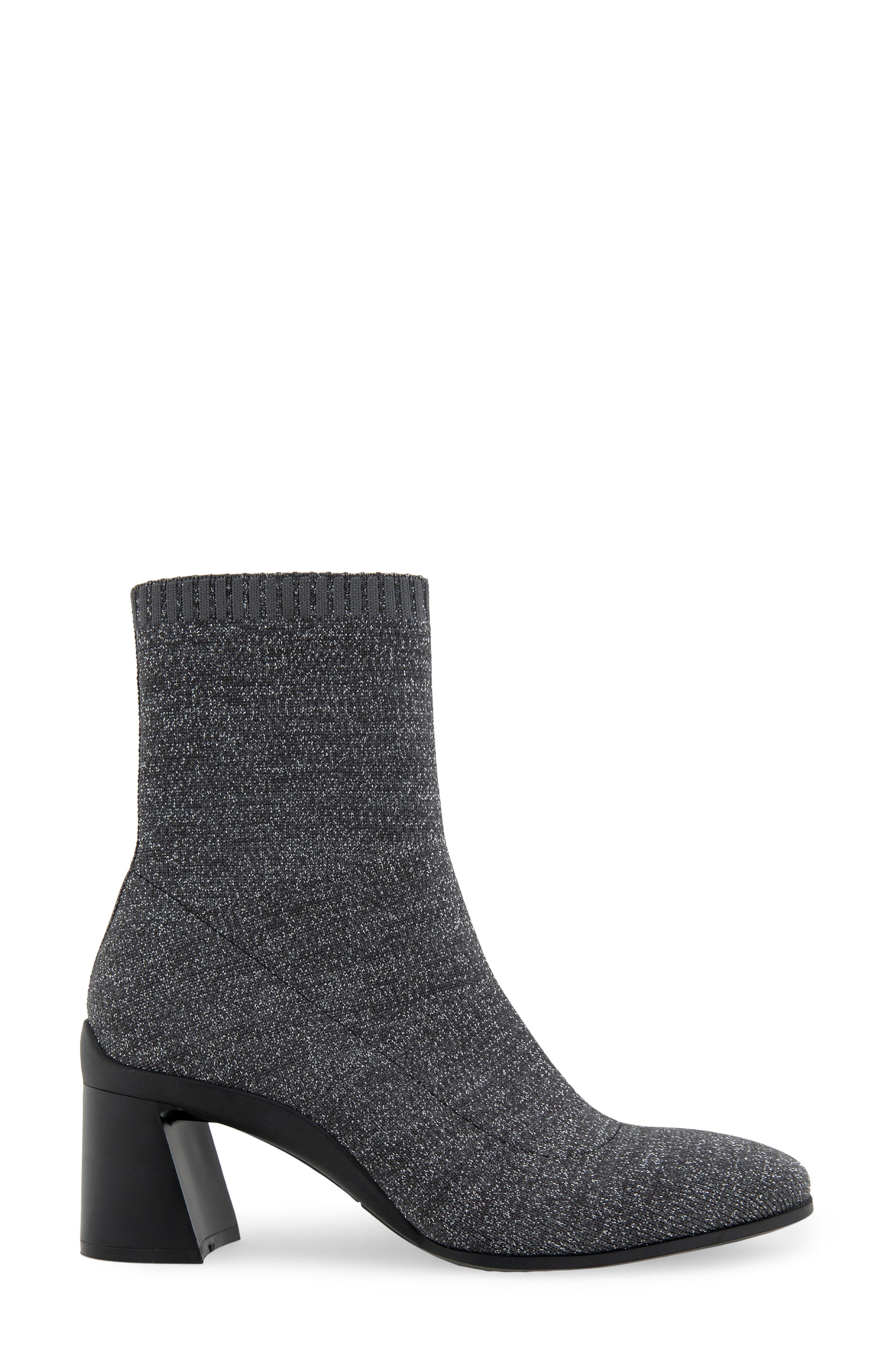 Aerosoles Cezarina Sweater Knit Bootie, Alternate, color, Gunmetal Knit