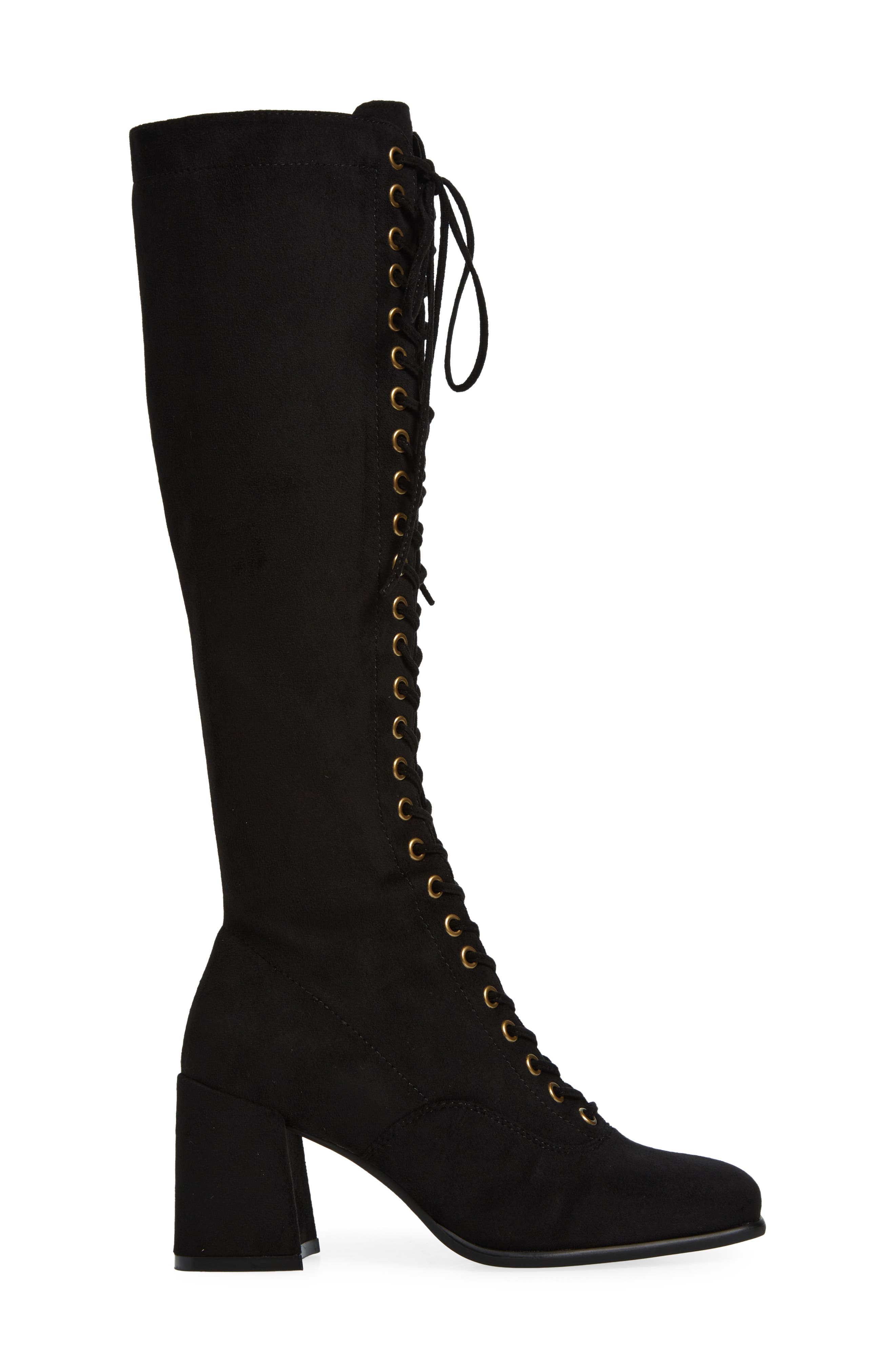 Jeffrey Campbell Roxina Lace-Up Knee High Boot, Alternate, color, 