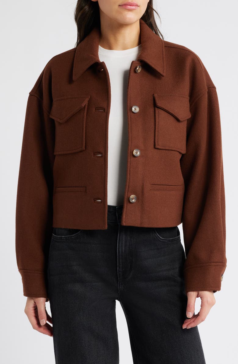 PAIGE Ashtyn Wool Blend Jacket, Main, color, Cappucino