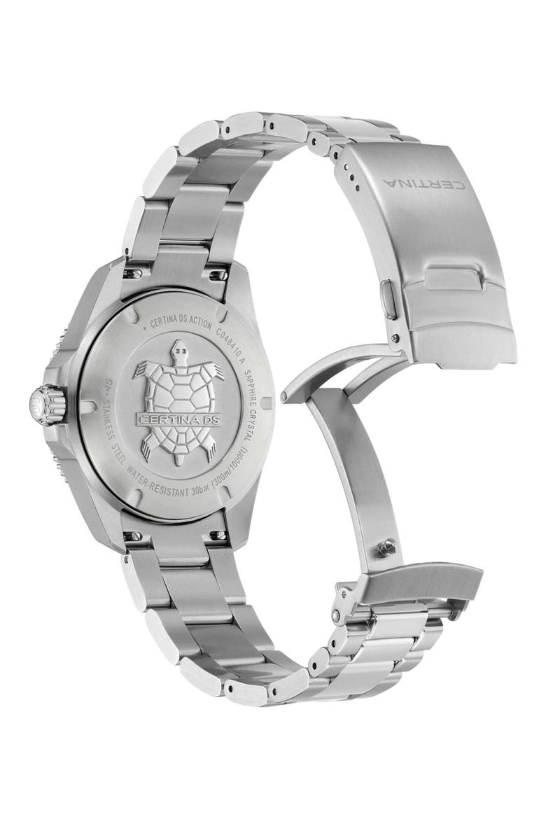 Bracelet Watch, 40mm, Alternate, color, STAINLESS STEEL / GREEN