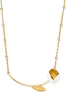 Kate Spade New York golden bloom bar pendant necklace