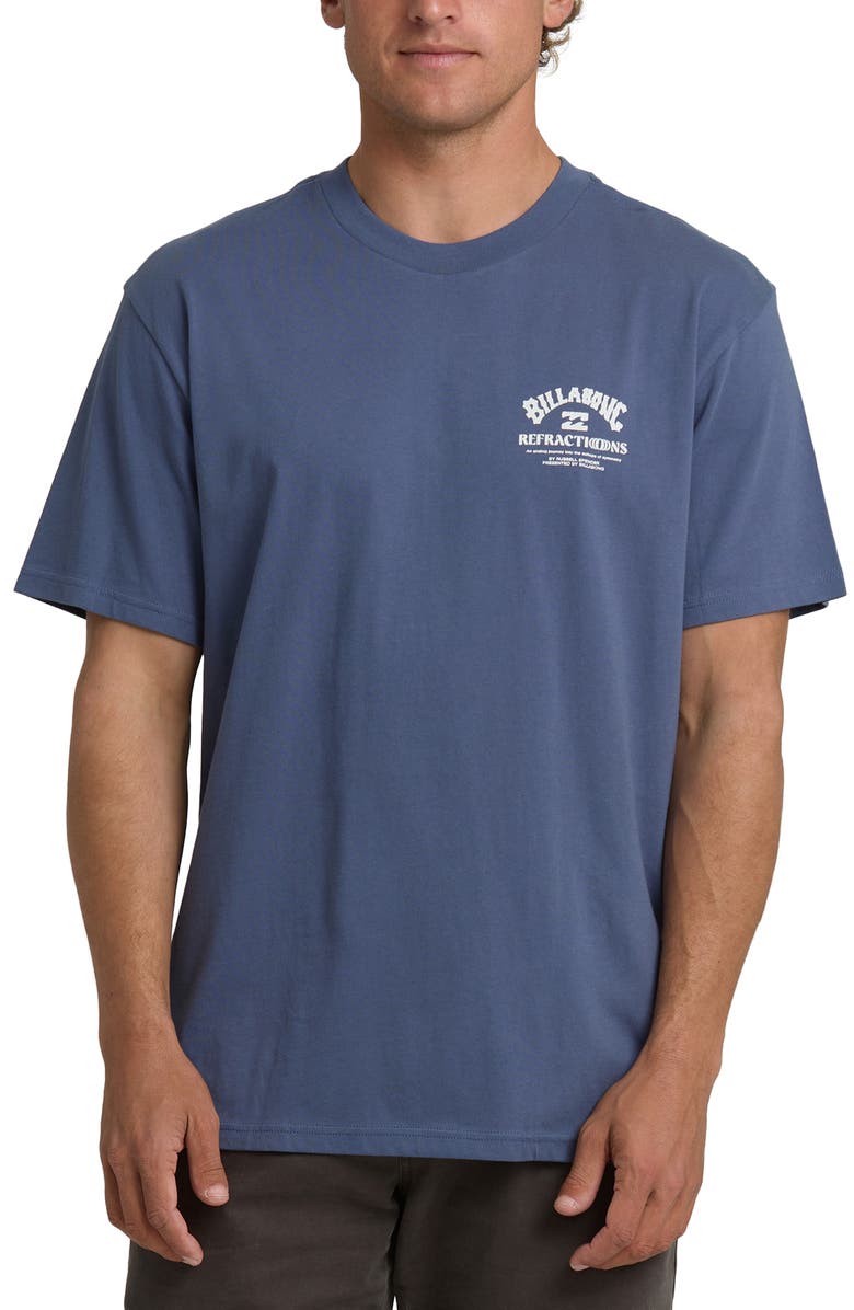 Billabong Flower Graphic T-Shirt, Main, color, Vintage Indigo