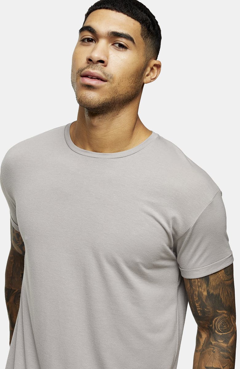 Topman Scotty Longline T-Shirt, Alternate, color,