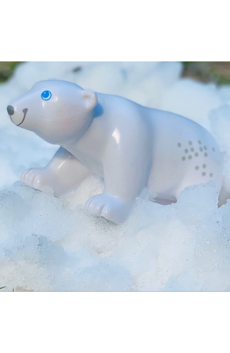 HABA Little Friends Polar Bear - Chunky Plastic Zoo Animal Toy Figure, Alternate, color, 