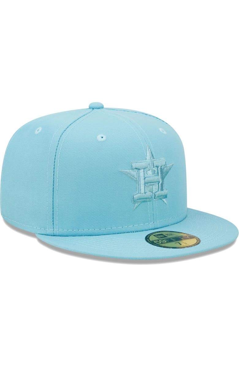 New Era Men's New Era Light Blue Houston Astros Color Pack 59FIFTY Fitted Hat, Alternate, color, 
