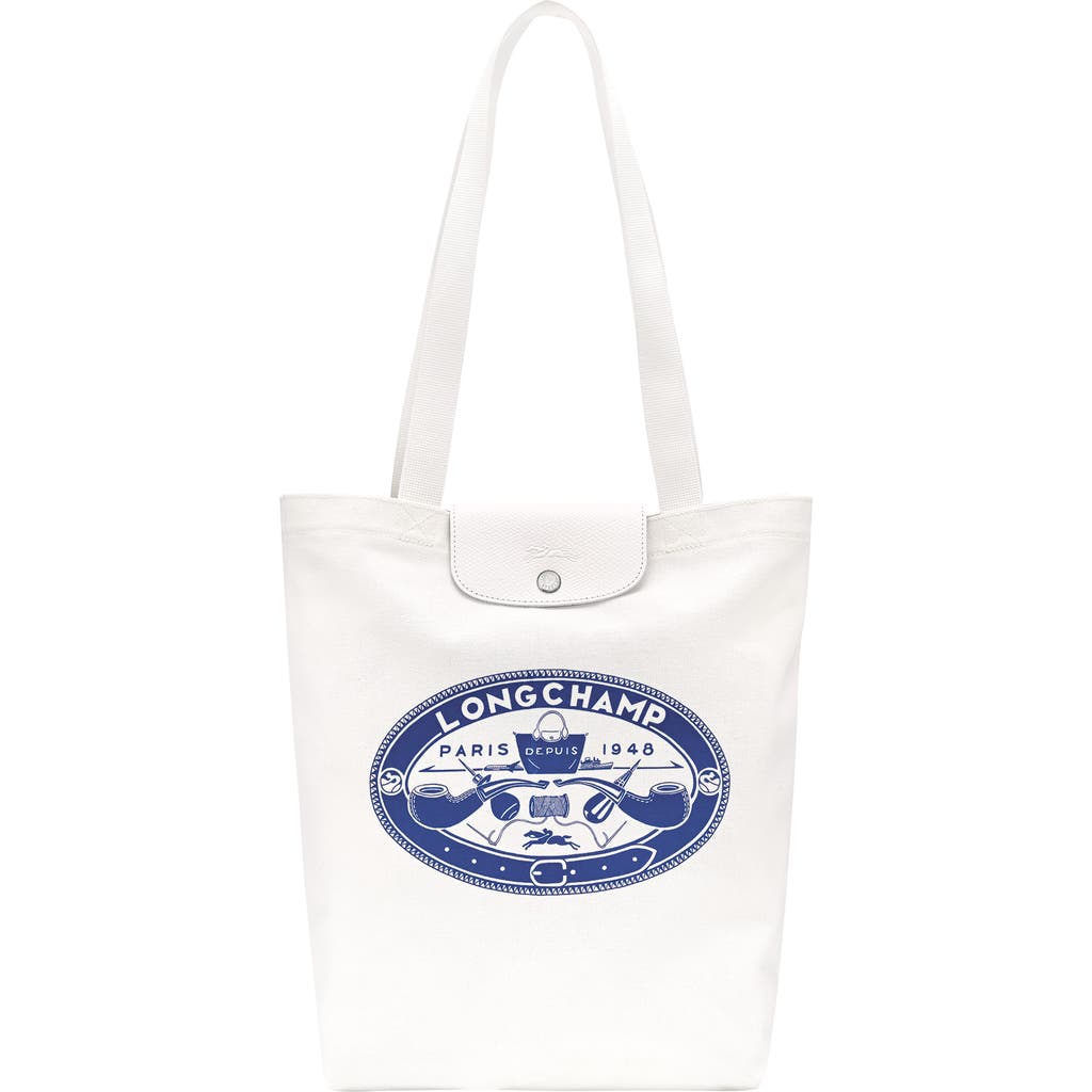 Longchamp X Constantin Riant Le Pliage Cotton Canvas Tote In Sand