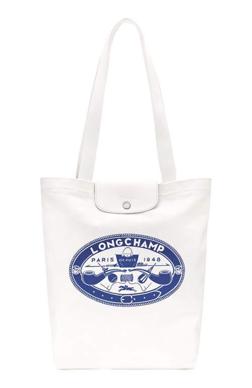 Longchamp X Constantin Riant Le Pliage Cotton Canvas Tote In Sand