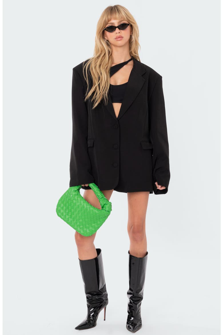 Hailey Oversize Blazer, Alternate, color, BLACK