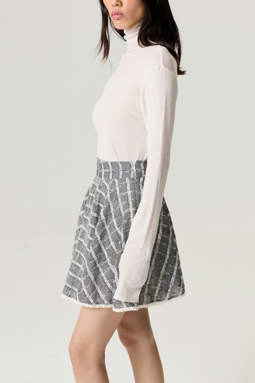 Nocturne Ruffled Hem Mini Skirt In Multi