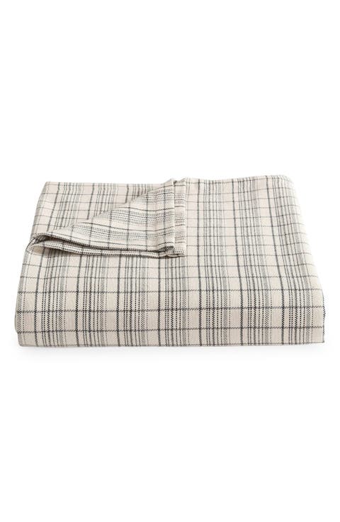 Dot Dash Plaid Bed Blanket
