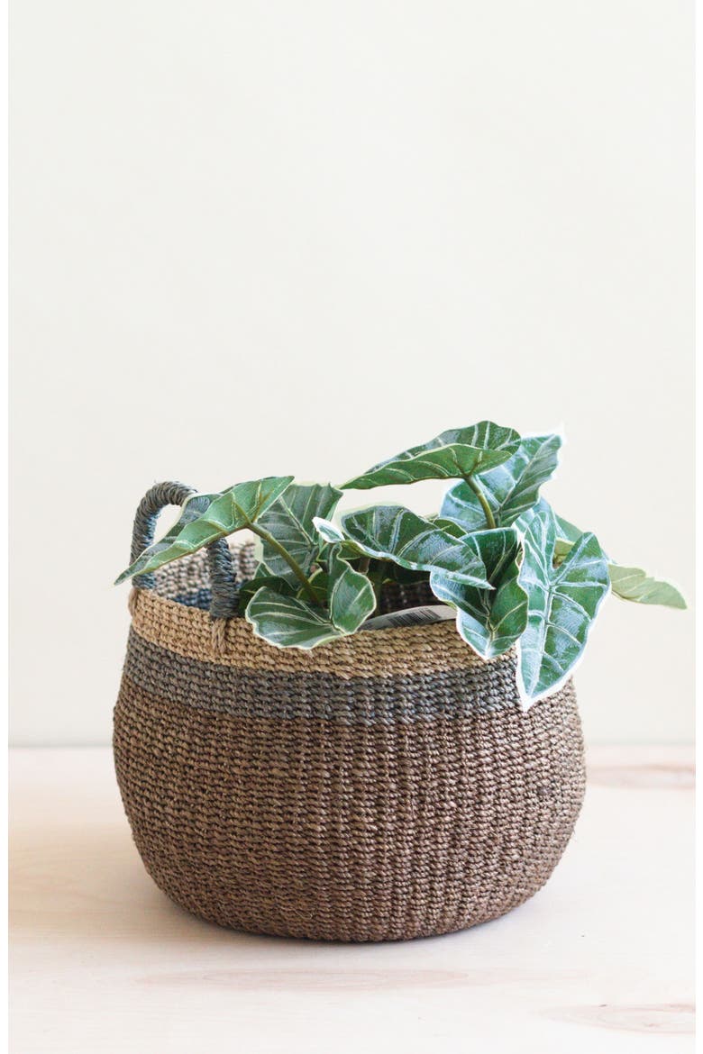 Tabletop Bulge Basket, Alternate, color, Brown