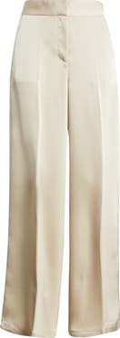 Tahari ASL Wide Leg Satin Pants