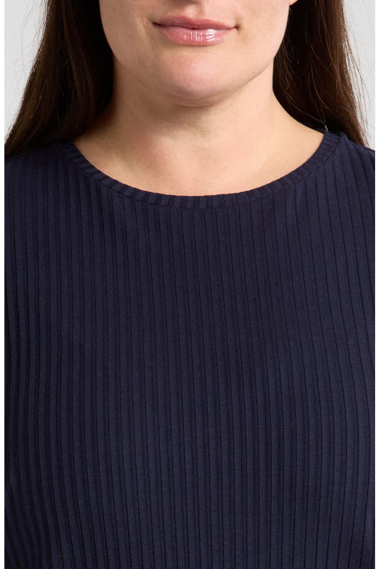 Rib Tunic Top, Alternate, color, INK