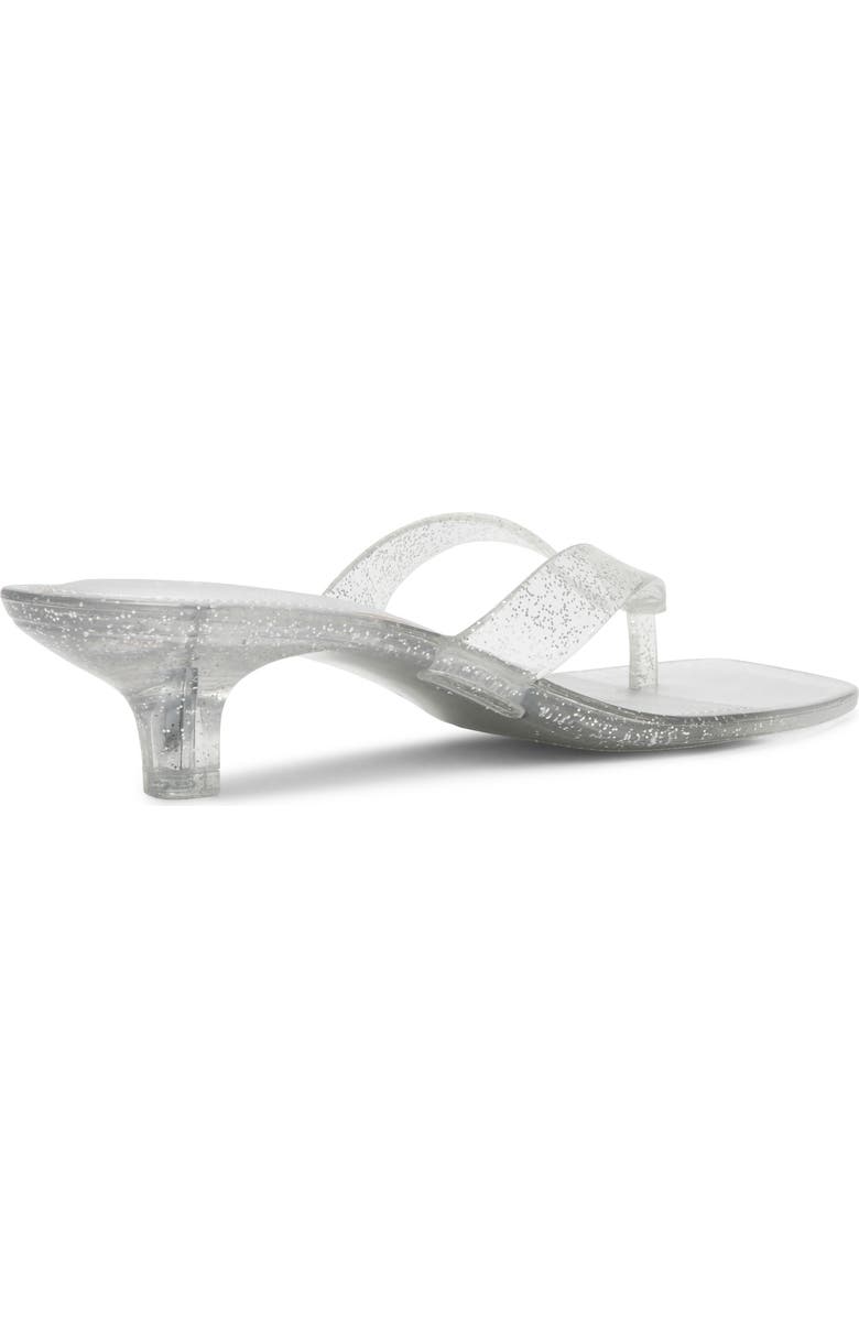 Steve Madden Tracie Kitten Heel Flip Flop, Alternate, color, Silver Glitter